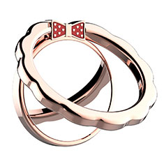 Support Bague Anneau Support Telephone Magnetique Universel S11 Or Rose