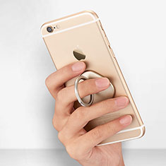 Support Bague Anneau Support Telephone Universel R02 pour Apple iPhone 4 Or