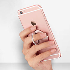 Support Bague Anneau Support Telephone Universel R02 pour Samsung Galaxy Note I9220 Or Rose