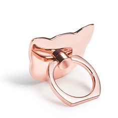 Support Bague Anneau Support Telephone Universel R04 pour Oppo A78 5G Or Rose