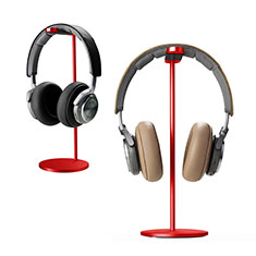 Support Casque Ecouteur Cintre Universel H01 pour Wiko Night Fever Rouge