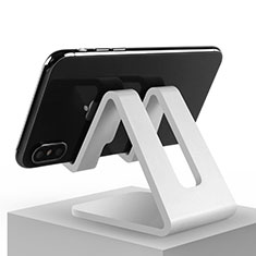 Support de Bureau Support Smartphone Universel N01 pour Motorola Moto E4 Plus Blanc