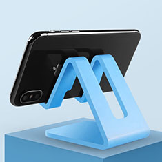 Support de Bureau Support Smartphone Universel N01 pour Motorola Moto G9 Plus Bleu