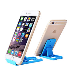 Support de Bureau Support Smartphone Universel T02 pour Motorola Moto One Zoom Bleu Ciel