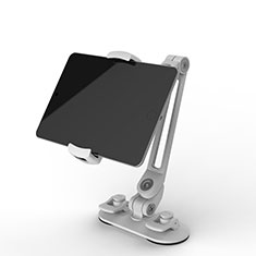 Support de Bureau Support Tablette Flexible Universel Pliable Rotatif 360 H02 pour Apple iPad Air 4 10.9 (2020) Blanc