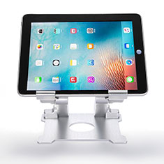 Support de Bureau Support Tablette Flexible Universel Pliable Rotatif 360 H09 pour Apple iPad Air 5 10.9 (2022) Blanc