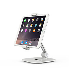 Support de Bureau Support Tablette Flexible Universel Pliable Rotatif 360 K02 pour Apple iPad 4 Blanc