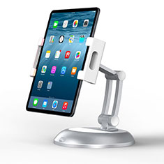 Support de Bureau Support Tablette Flexible Universel Pliable Rotatif 360 K11 pour Apple iPad 4 Argent