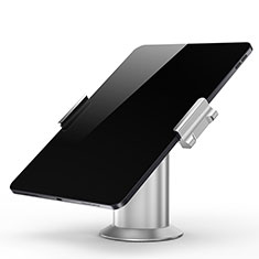 Support de Bureau Support Tablette Flexible Universel Pliable Rotatif 360 K12 pour Apple iPad 4 Argent