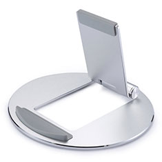 Support de Bureau Support Tablette Flexible Universel Pliable Rotatif 360 K16 pour Apple iPad Air 10.9 (2020) Argent