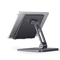Support de Bureau Support Tablette Flexible Universel Pliable Rotatif 360 K17 pour Apple iPad Air 5 10.9 (2022) Gris Fonce