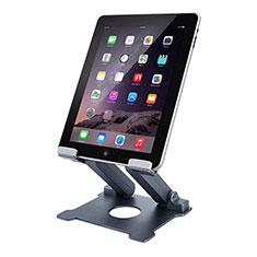 Support de Bureau Support Tablette Flexible Universel Pliable Rotatif 360 K18 pour Apple iPad Air 5 10.9 (2022) Gris Fonce