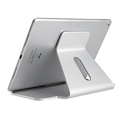 Support de Bureau Support Tablette Flexible Universel Pliable Rotatif 360 K21 pour Apple iPad Air 5 10.9 (2022) Argent
