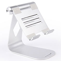 Support de Bureau Support Tablette Flexible Universel Pliable Rotatif 360 K25 pour Apple iPad 2 Argent