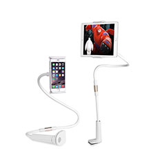 Support de Bureau Support Tablette Flexible Universel Pliable Rotatif 360 T30 pour Apple iPad Air 2 Blanc