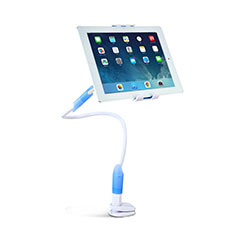 Support de Bureau Support Tablette Flexible Universel Pliable Rotatif 360 T41 pour Apple iPad 10.2 (2020) Bleu Ciel