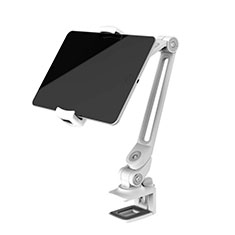Support de Bureau Support Tablette Flexible Universel Pliable Rotatif 360 T43 pour Asus Transformer Book T300 Chi Argent