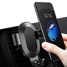 Support de Voiture Grille Aeration Universel pour Huawei P Smart 2020 Noir
