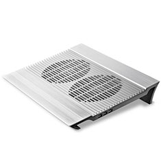 Support Ordinateur Portable Ventilateur de Refroidissement Radiateur Universel 9 Pouces a 16 Pouces M05 pour Apple MacBook Air 13 pouces Argent