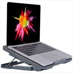 Support Ordinateur Portable Ventilateur de Refroidissement Radiateur Universel 9 Pouces a 16 Pouces M16 pour Apple MacBook 12 pouces Gris