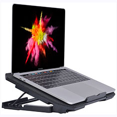 Support Ordinateur Portable Ventilateur de Refroidissement Radiateur Universel 9 Pouces a 16 Pouces M16 pour Apple MacBook 12 pouces Noir