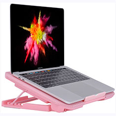 Support Ordinateur Portable Ventilateur de Refroidissement Radiateur Universel 9 Pouces a 16 Pouces M16 pour Apple MacBook 12 pouces Rose