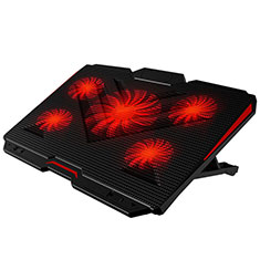Support Ordinateur Portable Ventilateur de Refroidissement Radiateur Universel 9 Pouces a 17 Pouces L02 pour Huawei Honor MagicBook 14 Noir