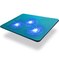 Support Ordinateur Portable Ventilateur de Refroidissement Radiateur Universel 9 Pouces a 17 Pouces L04 pour Huawei Honor MagicBook 14 Bleu