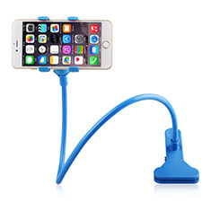 Support Telephone Support de Bureau Flexible Universel Pliable Rotatif 360 pour Apple iPhone 12 Mini Bleu Ciel