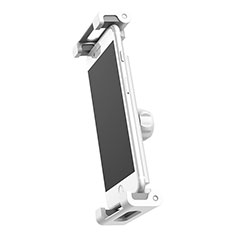 Support Telephone Universel Voiture Siege Arriere Pliable Rotatif 360 B02 pour Xiaomi Redmi Note 12 Pro Speed 5G Argent