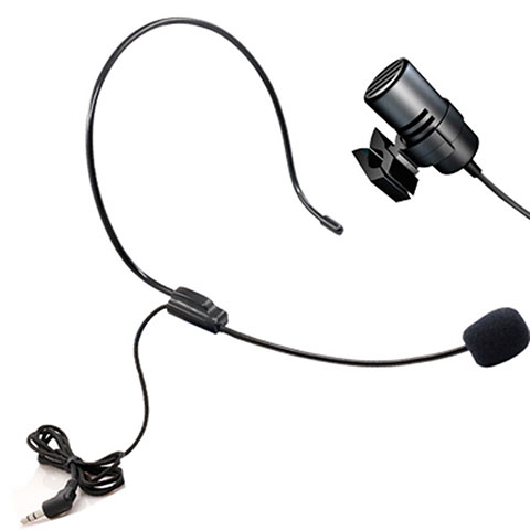 3.5mm Mini Microphone de Poche Elegant Karaoke Haut-Parleur M11 Noir