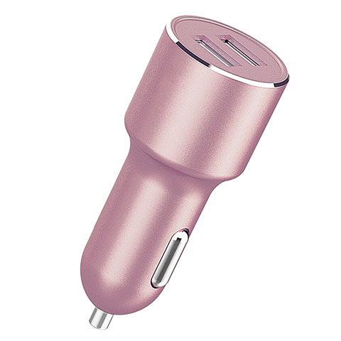 4.2A Adaptateur de Voiture Chargeur Rapide Double USB Port Universel Rose