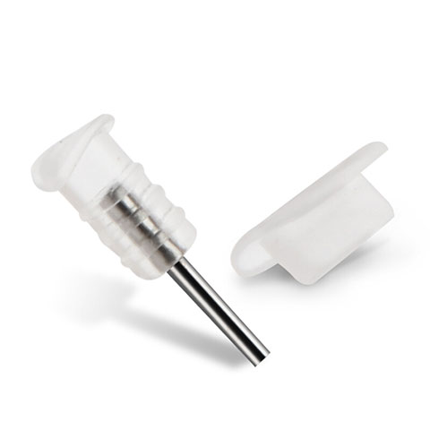 Bouchon Anti-poussiere Lightning USB Jack J03 pour Apple iPhone XR Blanc