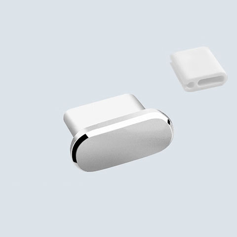 Bouchon Anti-poussiere USB-C Jack Type-C Universel H10 Argent