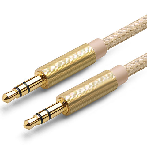 Cable Auxiliaire Audio Stereo Jack 3.5mm Male vers Male A04 Or