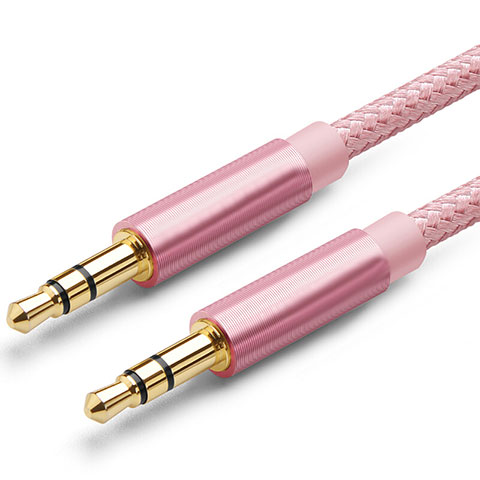 Cable Auxiliaire Audio Stereo Jack 3.5mm Male vers Male A04 Rose