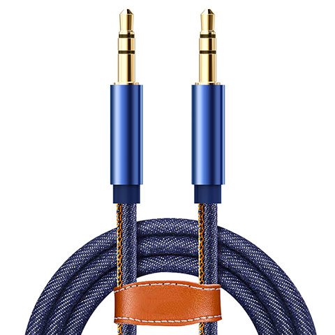 Cable Auxiliaire Audio Stereo Jack 3.5mm Male vers Male A05 Bleu