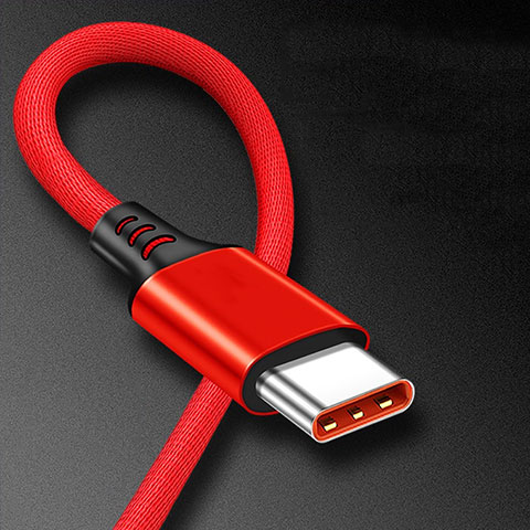 Cable Type-C Android Universel 6A H06 pour Apple iPad Air 5 10.9 (2022) Rouge