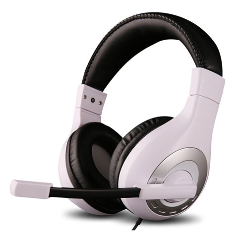 Casque Filaire Sport Stereo Ecouteur Intra-auriculaire Oreillette H50 Blanc