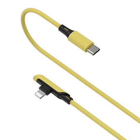 Chargeur Cable Data Synchro Cable D10 pour Apple iPhone 12 Jaune