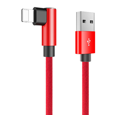 Chargeur Cable Data Synchro Cable D16 pour Apple iPhone X Rouge