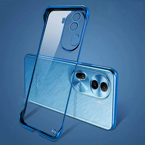 Coque Antichocs Rigide Sans Cadre Transparente Crystal Etui Housse H01 pour Oppo Reno11 Pro 5G Bleu