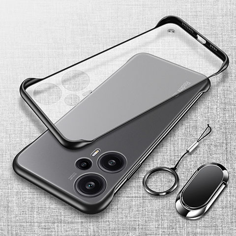 Coque Antichocs Rigide Sans Cadre Transparente Crystal Etui Housse H01 pour Xiaomi Poco F5 5G Noir