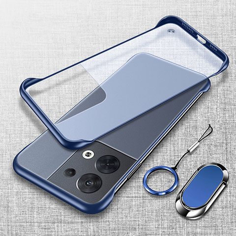 Coque Antichocs Rigide Sans Cadre Transparente Crystal Etui Housse H01 pour Xiaomi Redmi Note 13 5G Bleu