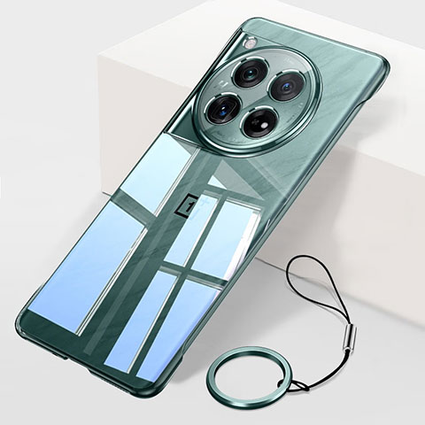 Coque Antichocs Rigide Sans Cadre Transparente Crystal Etui Housse pour OnePlus 12 5G Vert