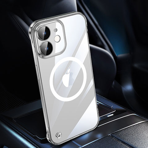 Coque Antichocs Rigide Transparente Crystal Etui Housse avec Mag-Safe Magnetic Magnetique QC1 pour Apple iPhone 12 Mini Clair