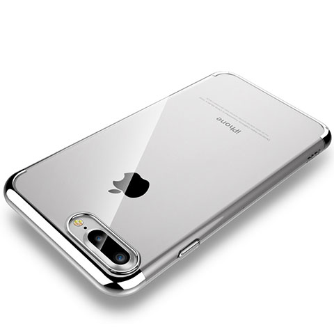 Coque Antichocs Rigide Transparente Crystal Etui Housse H01 pour Apple iPhone 7 Plus Argent
