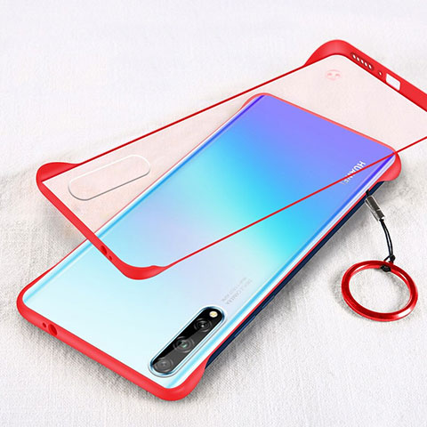 Coque Antichocs Rigide Transparente Crystal Etui Housse H01 pour Huawei Enjoy 10S Rouge