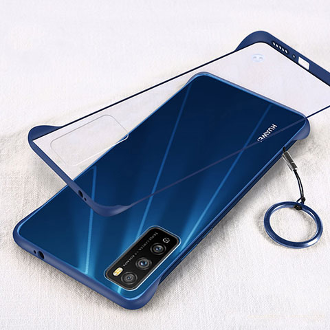 Coque Antichocs Rigide Transparente Crystal Etui Housse H01 pour Huawei Enjoy Z 5G Bleu