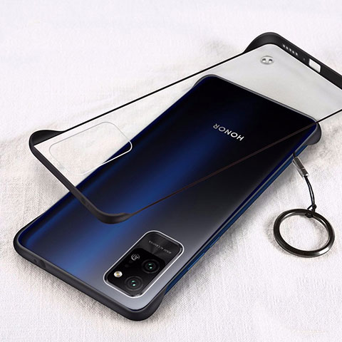 Coque Antichocs Rigide Transparente Crystal Etui Housse H01 pour Huawei Honor Play4 Pro 5G Noir